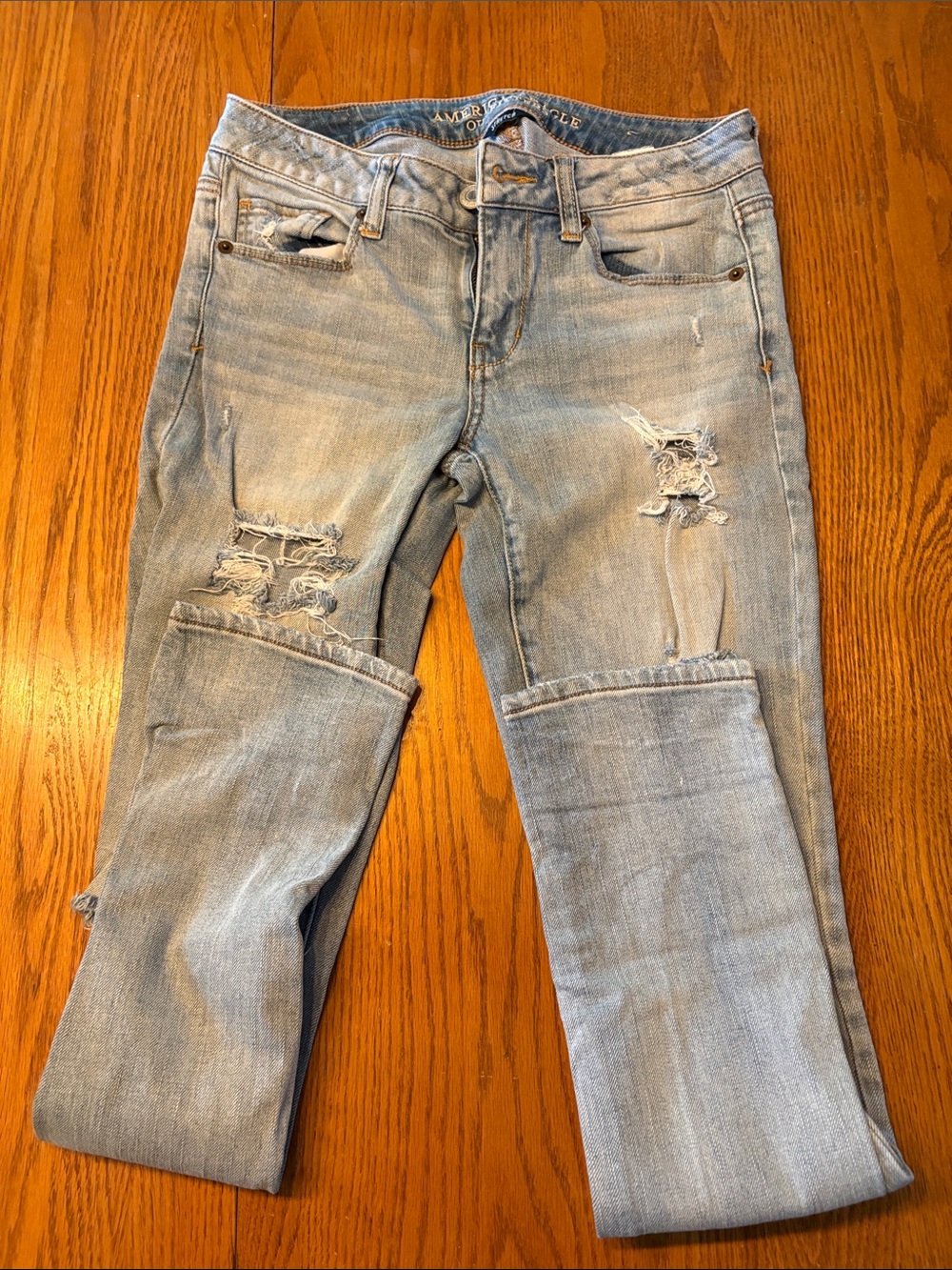 American Eagle Outfitters Light Blue Denim Skinny Jeans